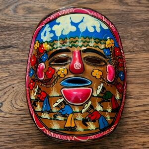 Mexican Terracotta Wall Face mask